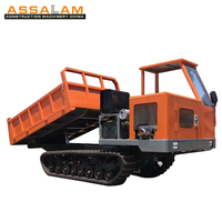 Mini-dumper chenillé de 5 tonnes de bonne qualité avec fonction de levage à ciseaux et chenilles en caoutchouc à vendre