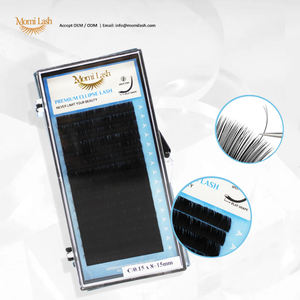 Extensiones de Pestañas Individuales Premium Personalizadas OEM, Grosor de 0.15mm, Suavidad Elíptica, Volumen Natural CC, Pelo Sintético, Marca Privada - Product Image 2