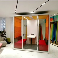 Cabine de réunion modulaire et portable pour espaces de travail ouverts et coworking