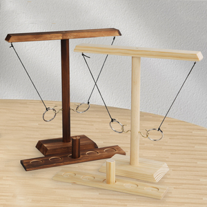 2023 Montessori Wooden <strong>Hook</strong> <strong>and</strong> <strong>Ring</strong> <strong>Toss</strong> <strong>Game</strong> Educational Toys for Kids <strong>and</strong> Adults Music-Playing Set for Home Parties - Product Image 1