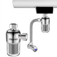 Préfiltre purificateur d'eau MEENA en acier inoxydable 316L, filtre amovible et lavable pour douche domestique et machine à laver