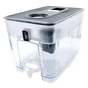 大型40カップ水フィルターピッチャーカウンタートップまたは冷蔵庫用の2.5ガロンフィルターディスペンサー