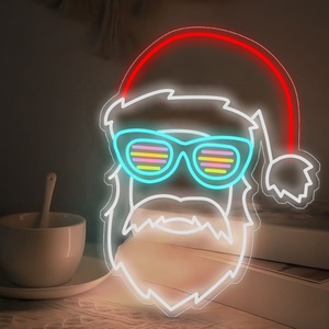 Enseignes électroniques au néon LED, Joyeux Noël, guirlande de Noël, chaussette cadeau, renne, Père Noël, enseignes pour événements au néon - Product Image 2