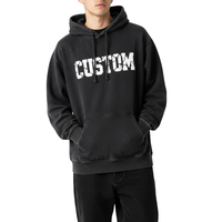Sweat-shirt décontracté surdimensionné de luxe personnalisé, coupe carrée, épaules tombantes, en molleton épais français, broderie athlétique, 100% coton