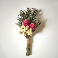 Buket Mini Bunga Kering Gaya Bohemian Laris untuk Pria, Buket Saku Pendamping Pria Terbaik