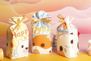 Sacchetto con Coulisse Personalizzato con Stampa UV, Design Cartoon Carino, per Regali, Caramelle, Biscotti, Confezioni Alimentari, Custodia Portaoggetti - Product Image 5