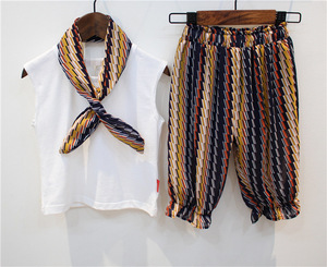 Nouvelle collection 2022 : Vêtements d'été pour enfants, ensembles de vêtements de boutique pour bébés filles, édition Han - Product Image 2