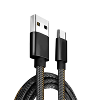 Câble USB Type-C à charge rapide PD haute vitesse, en denim, certifié CE RoHS, conducteur en cuivre pur pour appareils Android et iOS