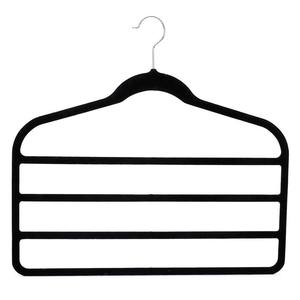 5つ折りベルベットハンガー滑り止め多機能プラスチック収納ワードローブと家庭用クローゼット折りたたみ式デザイン - Product Image 3