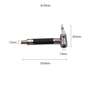 Tuyau d'extension pour gonfleur de pneus, adaptateur de pompe à air, peut être dégonflé, pour voiture, moto, vélo, gonfleur de pneus, embout de gonflage à verrouillage - Product Image 6