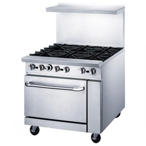 Cucina a <span class=keywords><strong>Gas</strong></span> Commerciale ETL con 6 Bruciatori, Fornello a <span class=keywords><strong>Gas</strong></span> da 48 Pollici Tipo Americano con Forno <span class=keywords><strong>Standard</strong></span> - Product Image 1