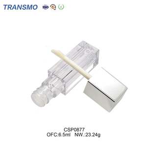 Tube de brillant à lèvres carré de 6,5 ml avec logo personnalisé, étiquette privée, contenant de rouge à lèvres liquide blanc, stockage cosmétique carré vide pour - Product Image 3