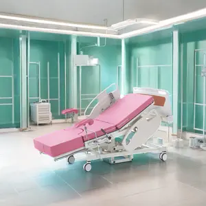 Maternity Hospital Labour Room Delivery Bed Electric Motor With High Density Sponge Mattress Obstetric Table