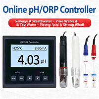Contrôleur d'électrode de capteur de pH/ORP industriel pour l'analyse de la qualité de l'eau, des eaux usées, de l'électrodéposition et de l'aquaculture