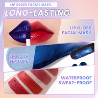 Gloss à lèvres mat longue tenue peel-off, teinte éclaircissante, rouge à lèvres liquide waterproof, non-transfert, laque à lèvres