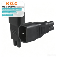 Adaptateur d'alimentation IEC C14 vers C7 15A 250V, convertisseur en forme de 8 pour ordinateur portable, téléviseur, lecteur DVD, console de jeu, équipement AV