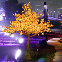 Lampe à DEL pour arbre d'érable artificiel avec feuilles d'automne blanc chaud pour l'intérieur et l'extérieur, le jardin et le parc.