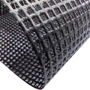 Haute déchirure et anti-UV noir PVC enduit polyester maille tissu ombre pour <span class=keywords><strong>bateau</strong></span> crème solaire/rideaux <span class=keywords><strong>de</strong></span> confidentialité - Product Image 1