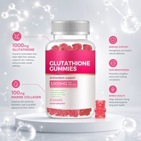 Gummies au glutathion multi-saveurs 1000mg Fraise Pomme Ananas Myrtille - Complément éclaircissant entièrement naturel pour femmes