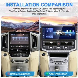 Autoradio Android GPS DSP multimédia Carplay Navihua, nouveau produit, 12,3 pouces, pour Toyota Land Cruiser LC200 2016-2021 - Product Image 4