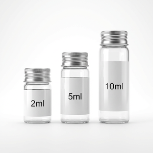 Custom High Transparency 10ml Glass Vial <b>Labels</b> Glossy White Stickers Professional Skincare <b>Packaging</b> - Product Image 4