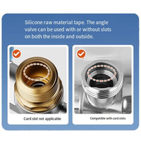 Robinet Valve4/6Points Universel Anti-Fuite Silicone Joint D'étanchéité Tuyau D'étanchéité Tuyau D'étanchéité Plomberie Plug Remplacer PTFE Bande