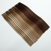 Extensions de cheveux à la kératine de qualité supérieure, fabriquées directement en usine, 100% cheveux humains Remy, double trame, naturel, cheveux russes, balayage