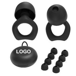 Bouchons d'oreilles en silicone CEMHO, réduction du bruit, haute fidélité, réutilisables, lavables, hypoallergéniques, design innovant, petites et grandes tailles, OEM - Product Image 1