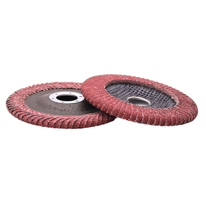 Disco Abrasivo in Ceramica Rossa Premium 125*22mm 5'' con Bordo Curvo Grana 80 #   Dischi Abrasivi 72/90 con Lamelle per Lucidatura e Levigatura Metalli OEM YIHONG T27 - Product Image 3