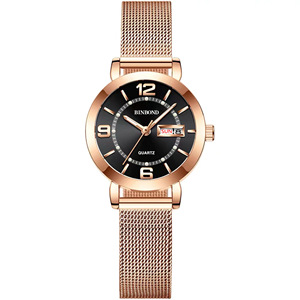 Montre en or montre pour femme bracelet créatif en acier pour femme montre horloge montre mécanique - Product Image 1