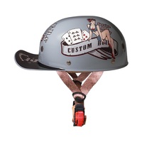 Cascos de Motocicleta al por Mayor, Gorras de Béisbol Personalizadas, Cascos Retro para Motociclistas, Hombres y Mujeres, Cascos Medios para Scooter de Verano