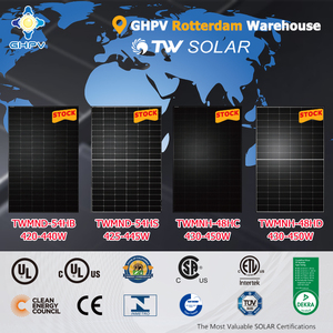 Entrepôt européen Tongwei TWMNH-48HD de <span class=keywords><strong>panneau</strong></span> <span class=keywords><strong>solaire</strong></span> bifacial 430W 435W 440W 445W 450W Cadre noir module <span class=keywords><strong>solaire</strong></span> de type N Pannelli Solari - Product Image 2