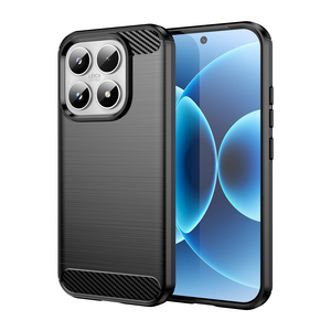 Pour <span class=keywords><strong>Xiaomi</strong></span> 17 étui en Fiber de carbone motif élégant brossé mat TPU Silicone souple pare-chocs housse de téléphone portable pour <span class=keywords><strong>Xiaomi</strong></span> 17 <span class=keywords><strong>Pro</strong></span> - Product Image 2