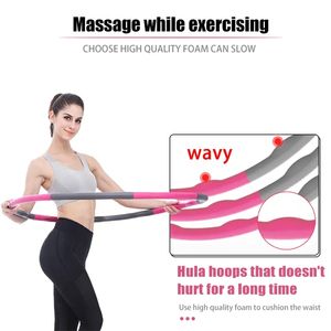 Fat Burning Exercise <b>Ring</b> Weighted Hula <b>Ring</b> Loop for Adults Detachable <b>Size</b> <b>Adjustable</b> Hoola Loop - Product Image 4