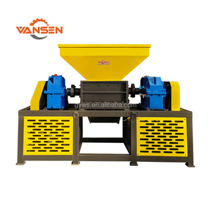 Broyeur à double arbre direct usine, équipement de traitement pour le <span class=keywords><strong>d</strong></span>échiquetage de <span class=keywords><strong>d</strong></span>échets textiles, chiffons, vêtements et tissus en coton - Product Image 1