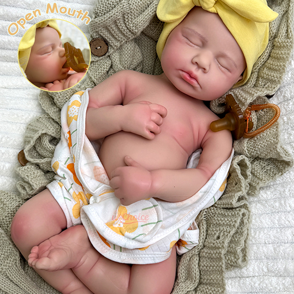 Silicone Reborn Doll Lifelike Fake Baby 50cm Soft Body