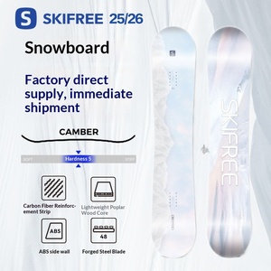 Set de Snowboard para Principiantes/Intermedios/Avanzados, Tabla Plana para Freestyle, Carving, Freeride, Equipo de Esquí de Madera para Hombres y Mujeres, Todo Terreno - Product Image 2