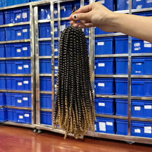 Offre Spéciale synthétique pré-étiré Afro Ez Twist Braid Spring Kinky Twist Extensions de cheveux - Product Image 6