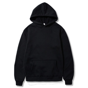 เสื้อฮู้ดดี้สีดำสำหรับผู้ชาย ผ้าฝ้าย 95% รุ่นเยาวชน มีกระเป๋า 3 มิติ สวมใส่สบายๆ - Product Image 1