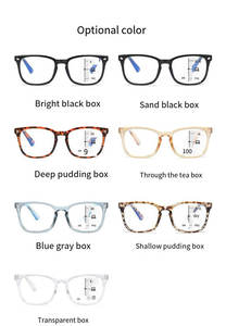 Nouvelles <span class=keywords><strong>lunettes</strong></span> <span class=keywords><strong>de</strong></span> lecture progressives multifocales anti-lumière bleue, zoom intelligent, double fonction près et loin, pour les personnes âgées - Product Image 4