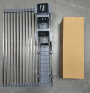 Organizador de Cocina Extensible Directo de Fábrica con Divisores de Alambre de Acero Inoxidable para Platos, Tapas y Utensilios de Cocina - Product Image 6