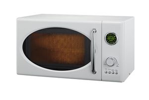 Four à <span class=keywords><strong>micro</strong></span>-ondes numérique avec affichage LED, v, 25L, couleur rouge métallique, rétro - Product Image 4