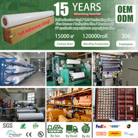 Autocollant en vinyle PVC écologique résistant à l'eau, auto-adhésif, imprimable, brillant/mat, haute viscosité, blanc, LEAD WOLF, 120 microns d'épaisseur