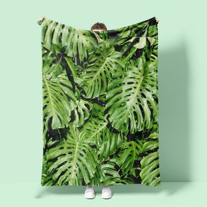 Tùy Chỉnh In Ảnh Cao Cấp Trắng Thăng Hoa Kỹ Thuật Số Chuyển Trống Chồn Siêu Mềm Dày <span class=keywords><strong>Sherpa</strong></span> Lông Cừu Fluffy Ném Chăn - Product Image 5