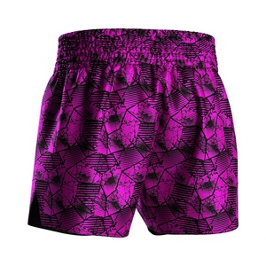 Shorts de Muay Thai pour jeunes, en polyester à séchage rapide, pour la boxe thaï et les arts martiaux, avec compression et design. - Product Image 4