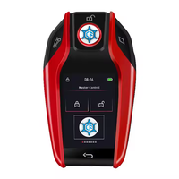 Clé de voiture universelle Rocco avec écran tactile LCD, télécommande pliable, coque de clé à distance, entrée sans clé, clés de véhicule CF618 en aluminium