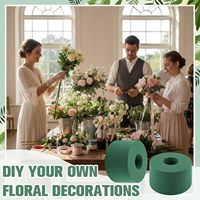 Mini-boules de mousse florale pour bouteilles de vin, fleurs artificielles, anneaux de mousse florale, fournitures flexibles pour arrangements floraux pour fleuristes, mariages et fêtes