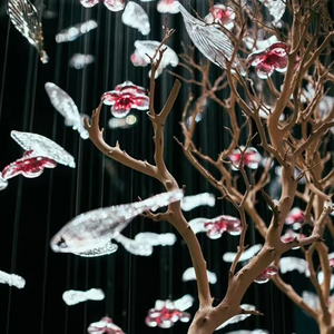 Lustre de Plafond LED Moderne Personnalisable Décoration Intérieure de Luxe Suspension avec Design Personnalisé pour Application de Centre Commercial - Product Image 5