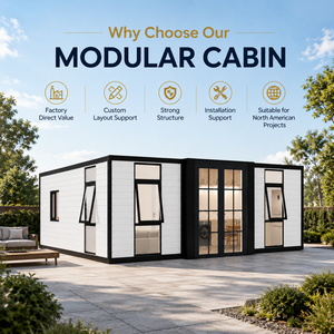Casa Contenedor Modular Moderna de 20 Pies, Impermeable, Prefabricada, Apartamento Pequeño, Diseño Rectangular Contemporáneo de Nueva Generación - Product Image 1