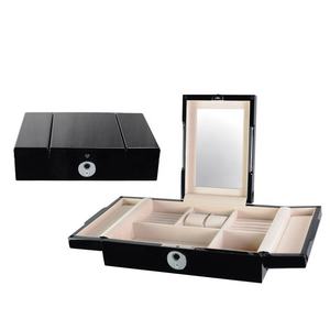 De Lujo cerradura brillante laca caja de regalo de madera reloj de la joyería caja de almacenamiento - Product Image 4